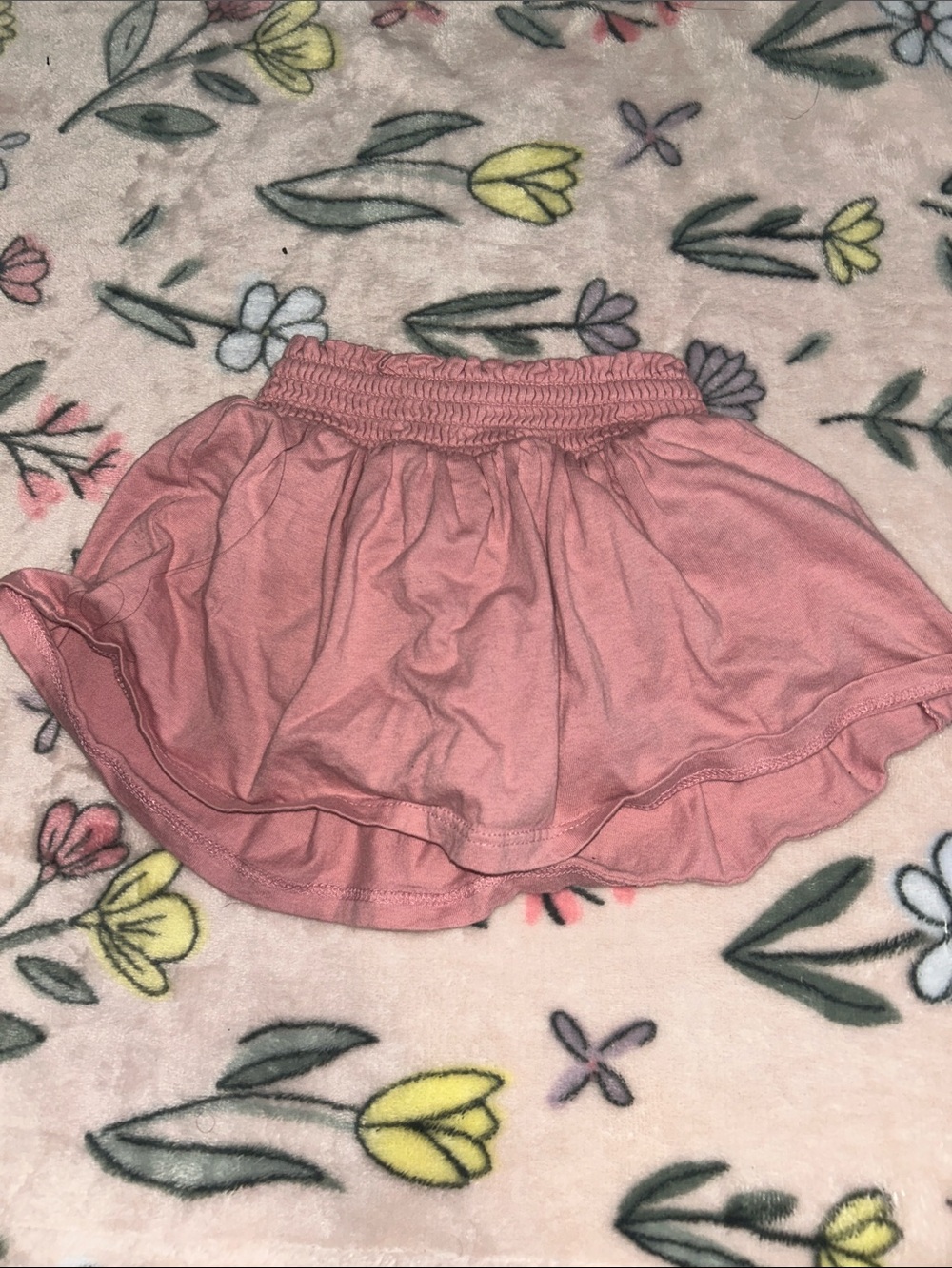 Carter's Dusty Pink Smocked-Waist Circle Skirt